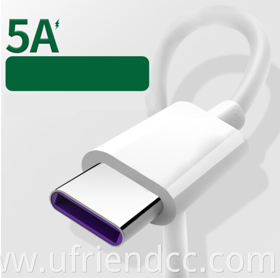 Customize OEM 5A USB 3.1 High Speed Data 1m Type C Cable For Huawei USB-C Fast Charging Charger